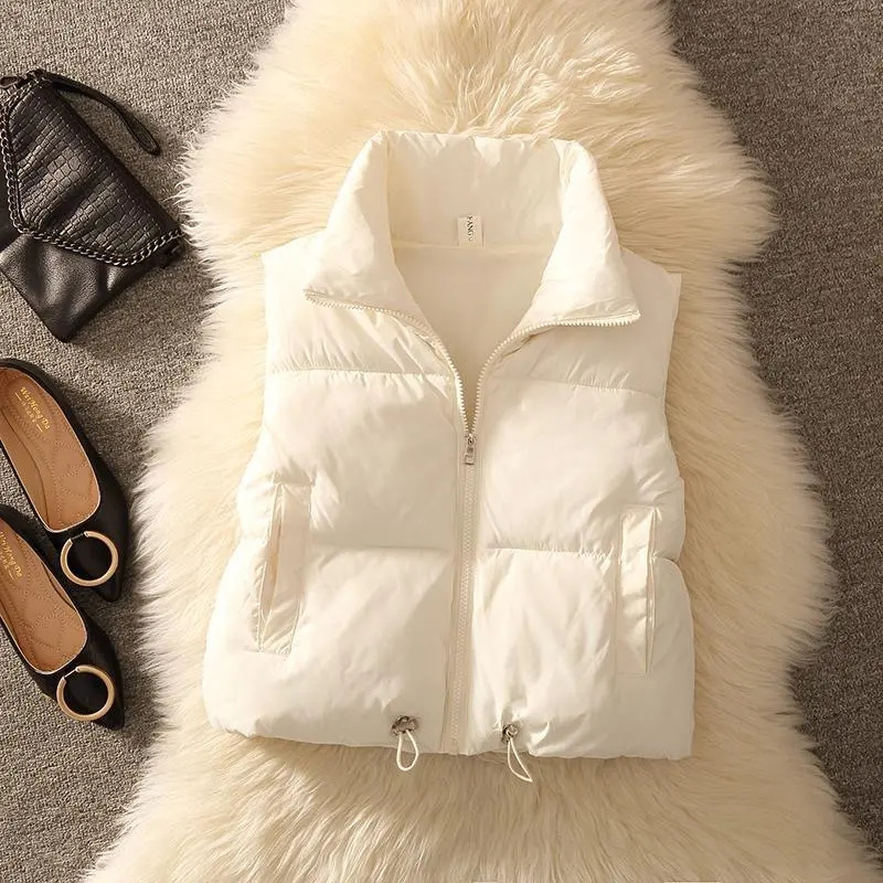 Puffer Vest Fashion Women - Doudoune rembourrée en fibre de coton
