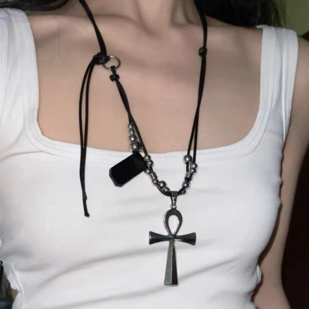Women Fashion Egypt - Nouveau Collier Pendentif Croix Ankh Gothique