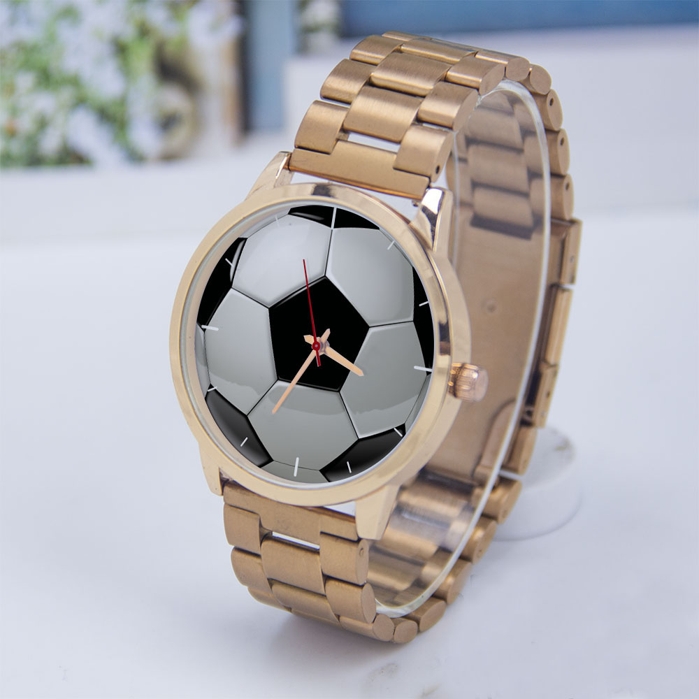 Fashion Women Watches - Football Football Design Fans argent homme
