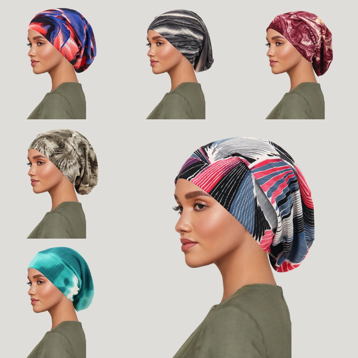 Women'S Fashion Hats - 2026 nouveau cravate-teinture cheveux couverture casquette