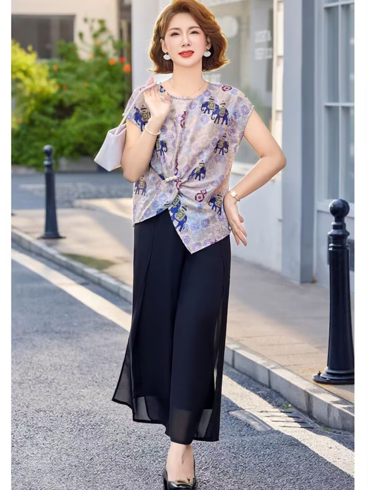 Women Fashion Over 60 - Ensemble d'été tendance : Ensemble deux
