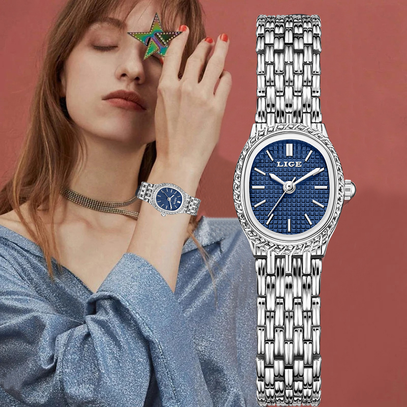 Fashion Women Watches - LIGE mode luxe Quartz femme montre