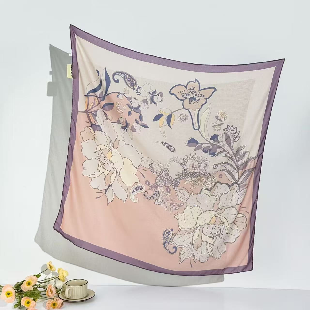 Women Fashion Malaysia - 1 pièce 90 cm foulard carré