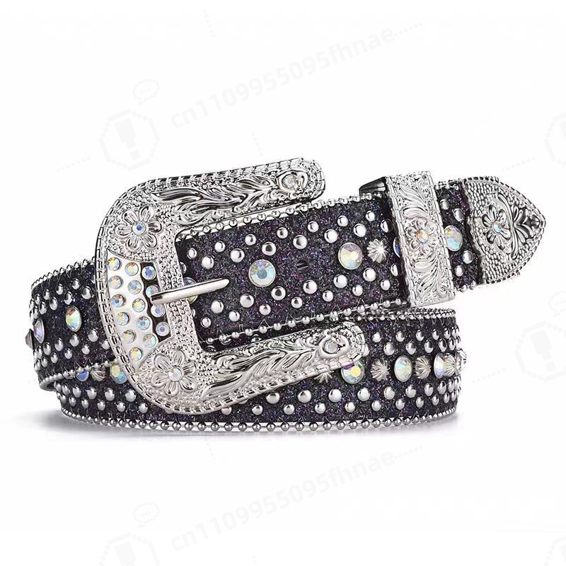 Women Fashion Jeans - Ceinture en strass style Y2K pour