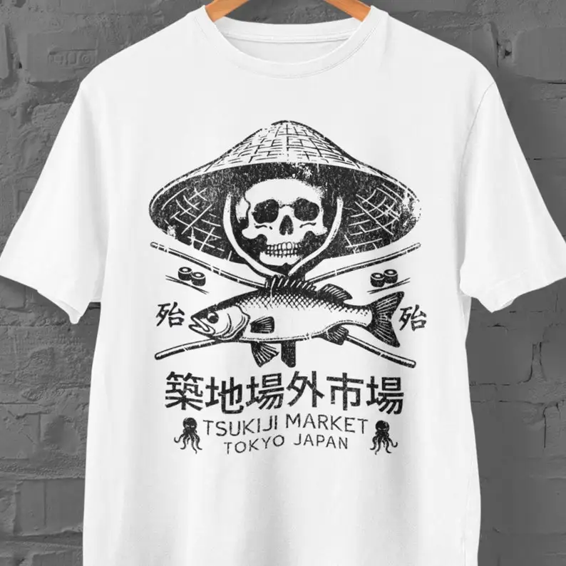 Women'S Fashion Market Size - TakTsukiji poisson marché T-Shirt thon chemise