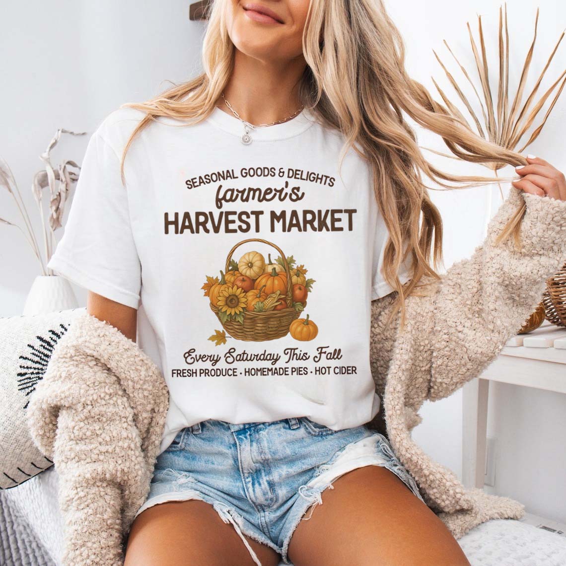 Women'S Fashion Market Size - Farmer's Harvest Market T-Shirt de dessin