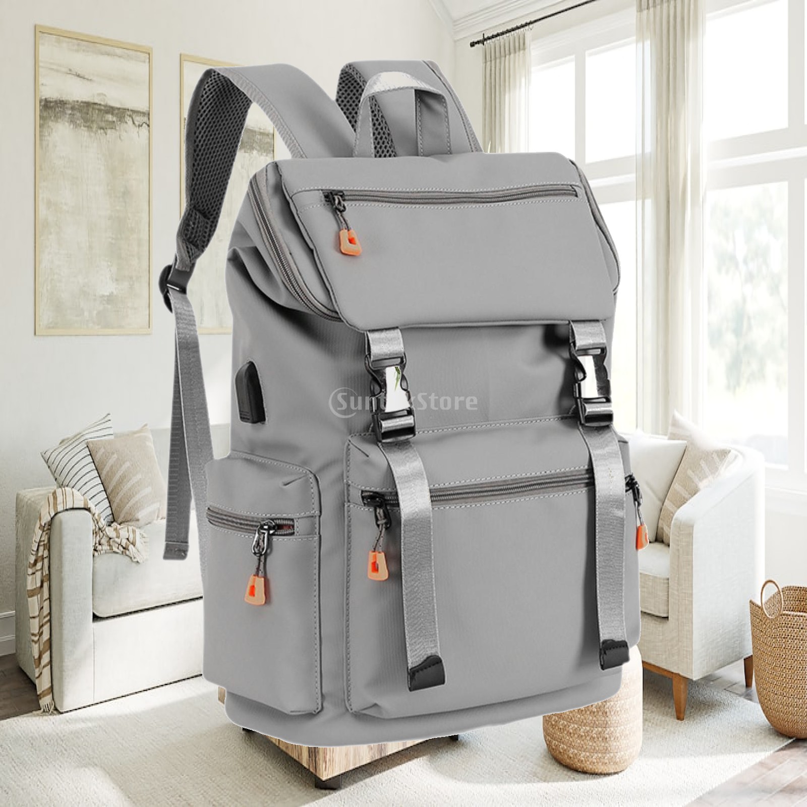 Women'S Fashion Backpack - Sac à dos décontracté avec poches