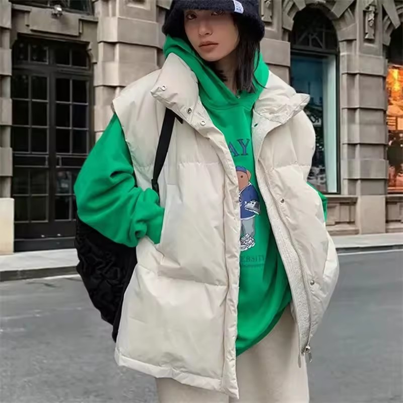 Puffer Vest Fashion Women - 2025 nouveau coréen hiver gilet vestes