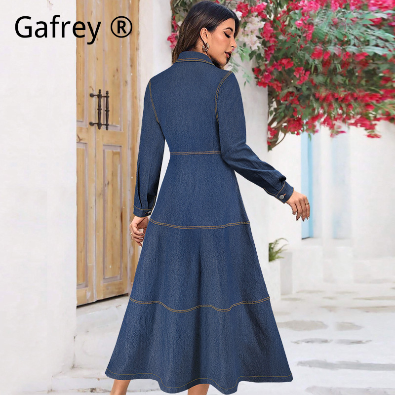 Nouvelle Robe Chemise en Jean  - Women Fashion Jeans avis et prix