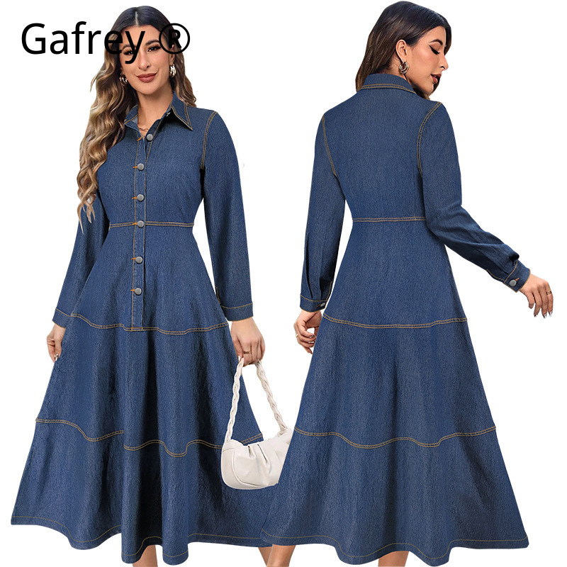 Nouvelle Robe Chemise en Jean  - Women Fashion Jeans avis et prix