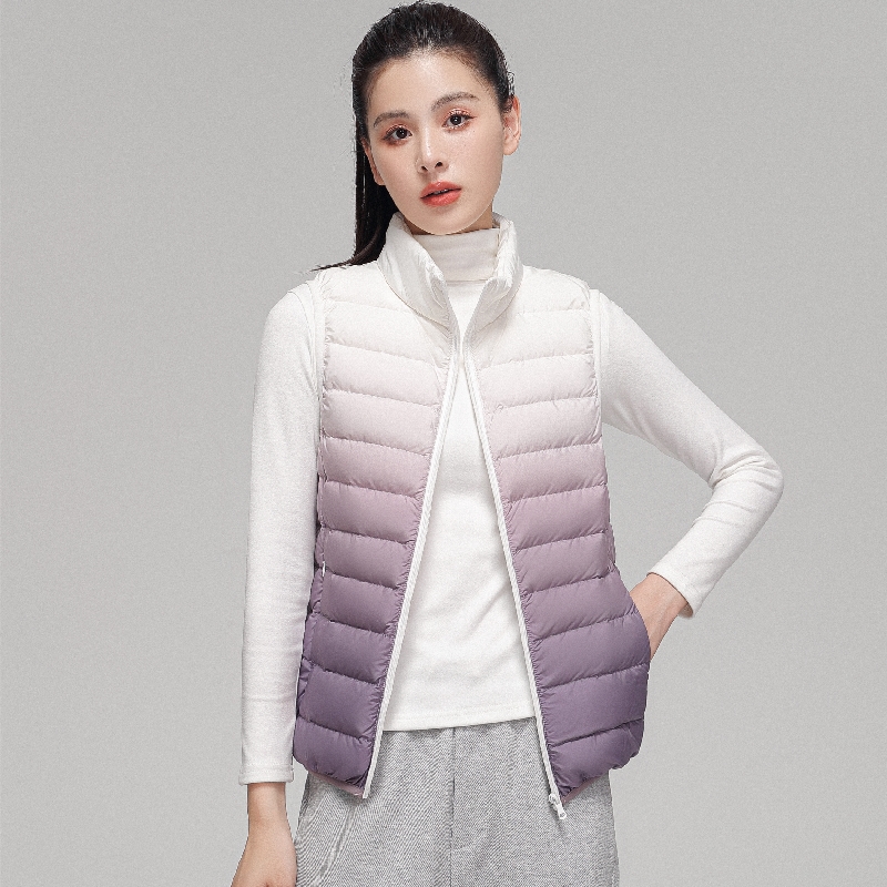 Doudoune Ultra Légère Dégradée - Puffer Vest Fashion Women avis et prix