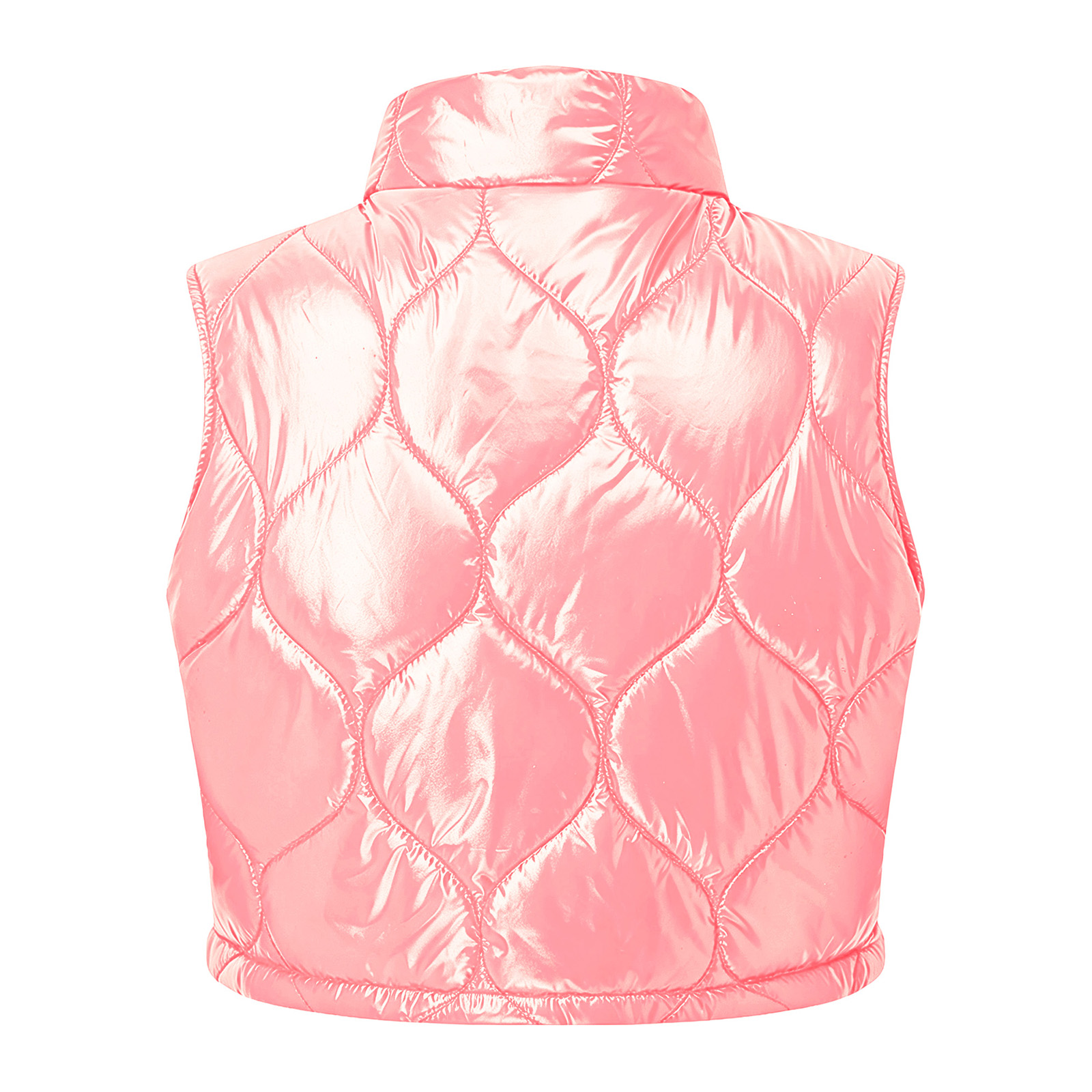 Gilet matelassé court chaud d' - Puffer Vest Fashion Women avis et prix