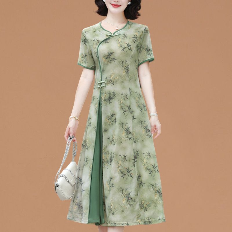 Robe élégante à manches courte - Women Fashion Over 60 avis et prix