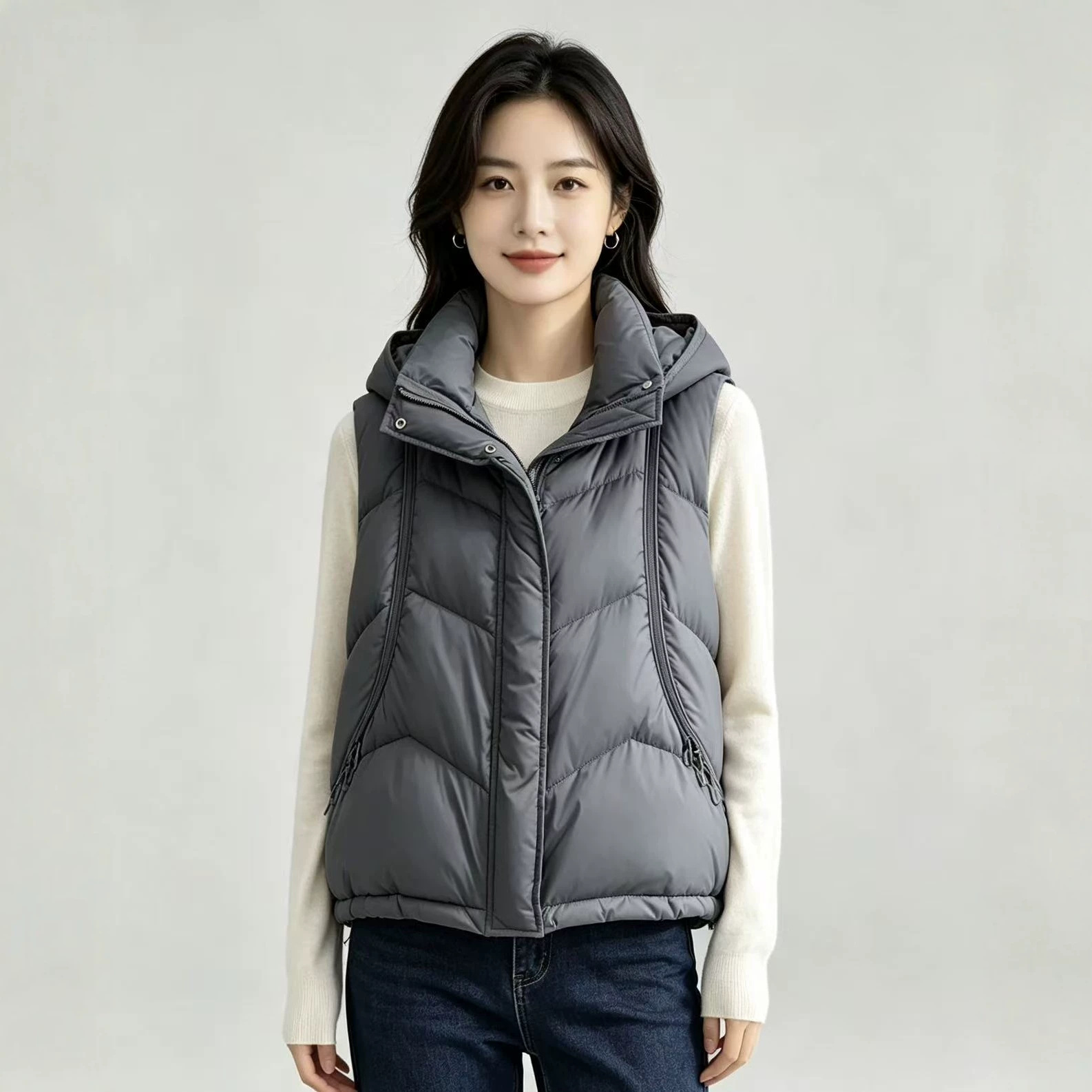 Gilet matelassé sans manches p - Puffer Vest Fashion Women avis et prix