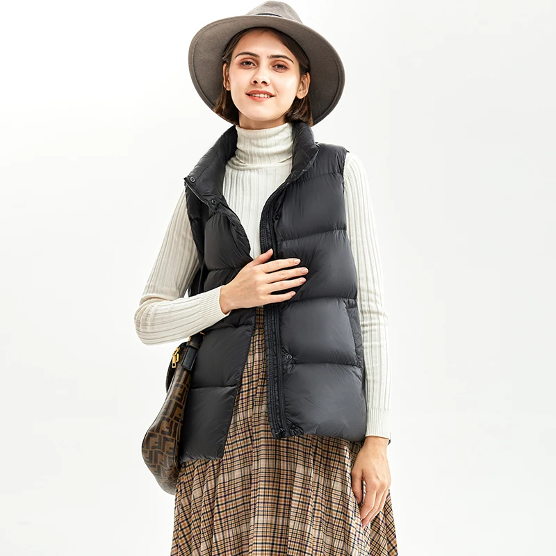 Doudoune courte en émail pour  - Puffer Vest Fashion Women avis et prix