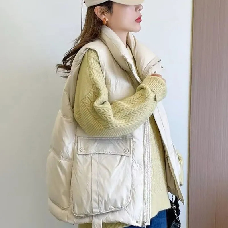 Automne hiver dame mode bouffa - Puffer Vest Fashion Women avis et prix