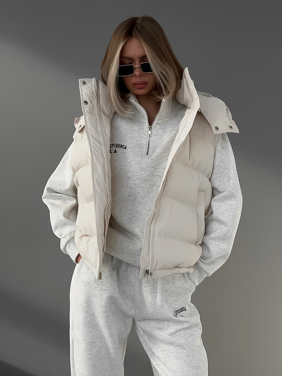 Femmes automne hiver sans manc - Puffer Vest Fashion Women avis et prix