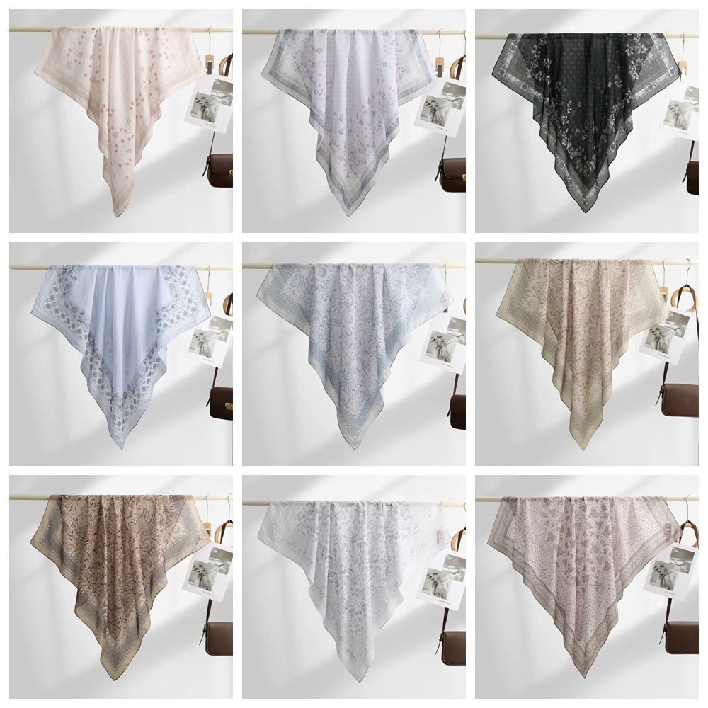 Foulard carré imprimé floral r - Women Fashion Malaysia avis et prix