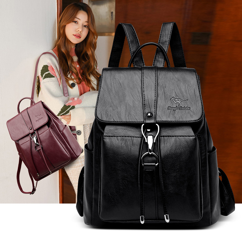 Sac à dos antivol en cuir de g - Women'S Fashion Backpack avis et prix
