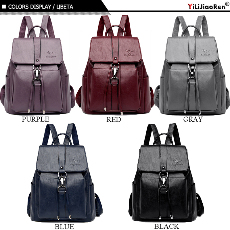 Sac à dos antivol en cuir de g - Women'S Fashion Backpack avis et prix