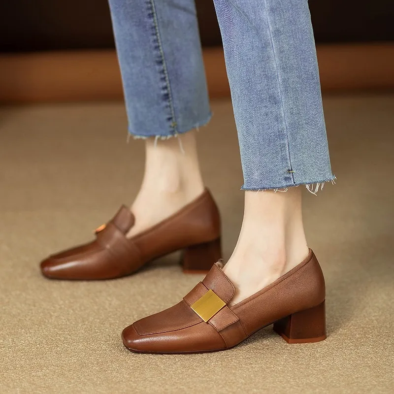 Escarpins en cuir pour femmes, - Women Fashion Jeans avis et prix