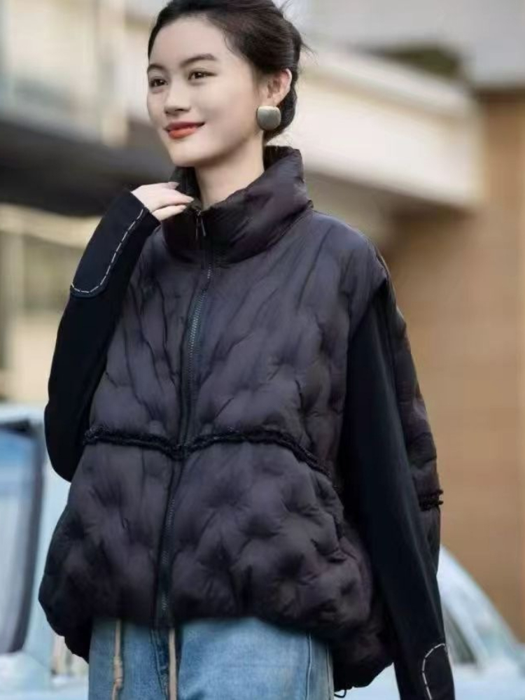 Mode Y2k vers le bas gilet fem - Puffer Vest Fashion Women avis et prix