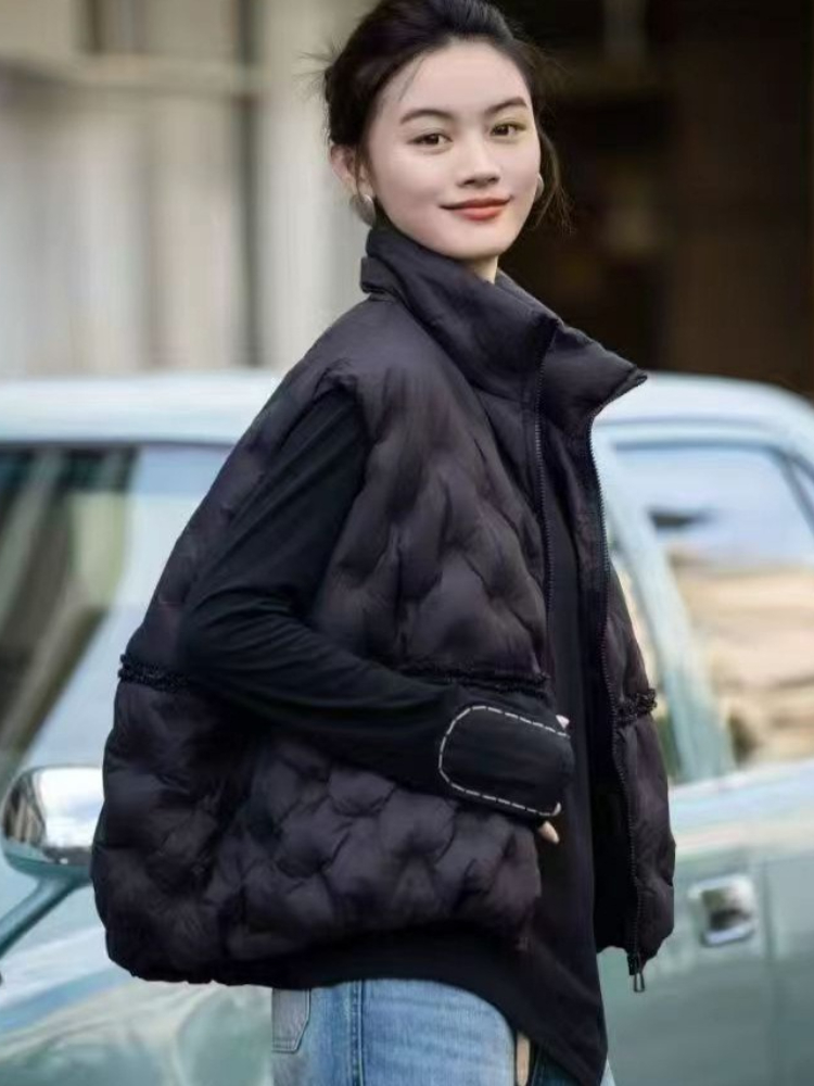 Mode Y2k vers le bas gilet fem - Puffer Vest Fashion Women avis et prix