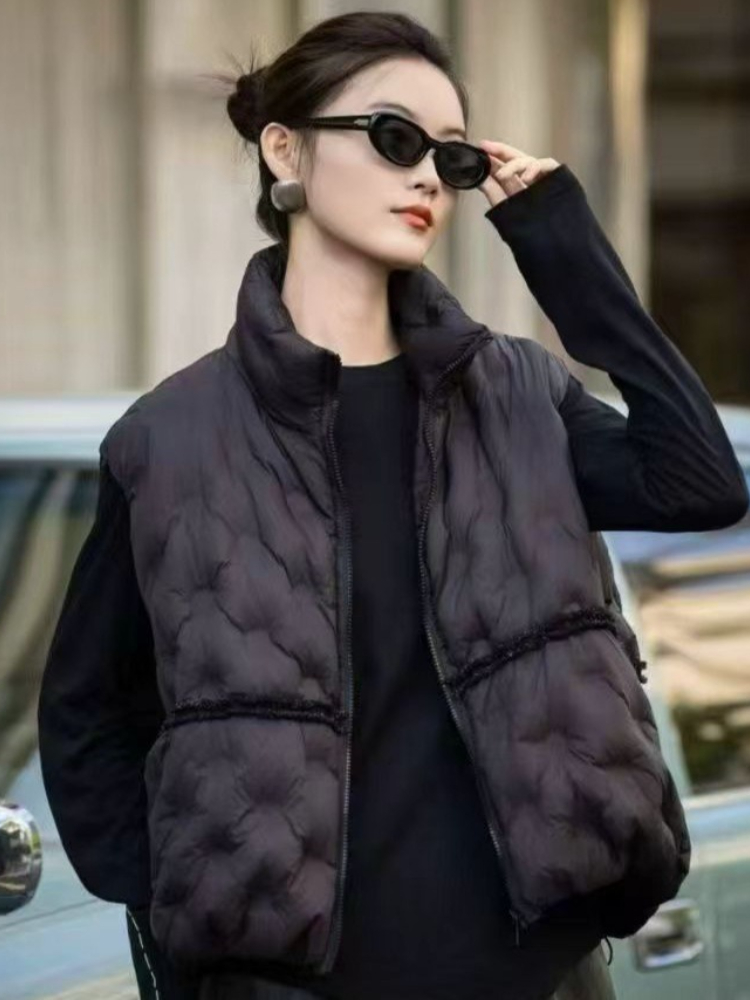 Mode Y2k vers le bas gilet fem - Puffer Vest Fashion Women avis et prix