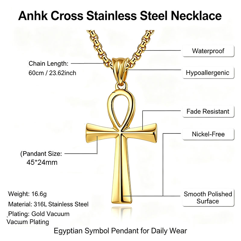 Collier Pendentif Croix Ankh É - Women Fashion Egypt avis et prix
