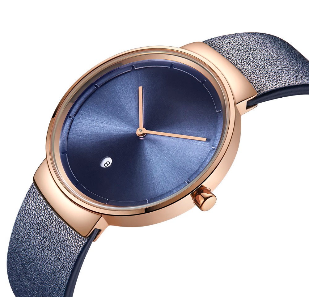 Montre à cadran bleu avec brac - Fashion Women Watches avis et prix