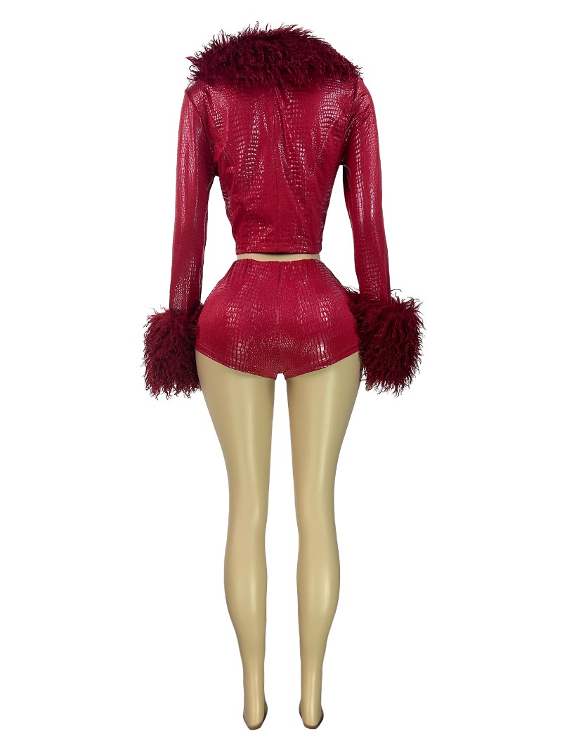Ensemble 2 pièces en cuir PU d - Women'S Fashion Gilded Age avis et prix