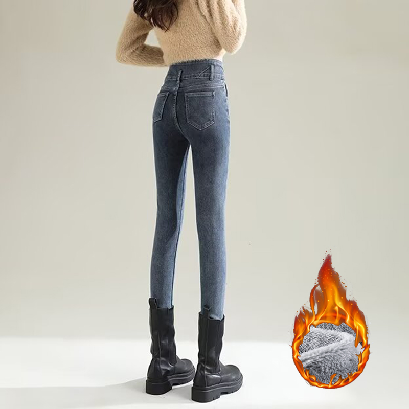 Hiver dame Chic en peluche the - Women Fashion Jeans avis et prix