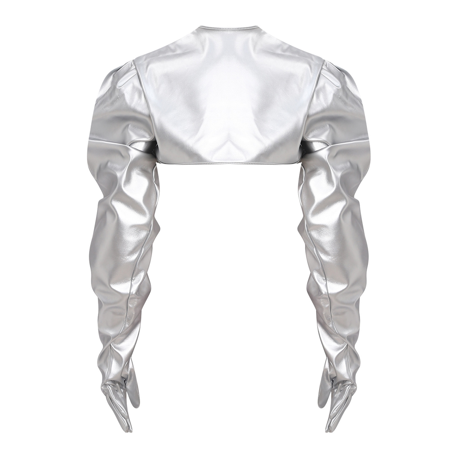 Veste cardigan courte en cuir  - Women Fashion Gloves avis et prix