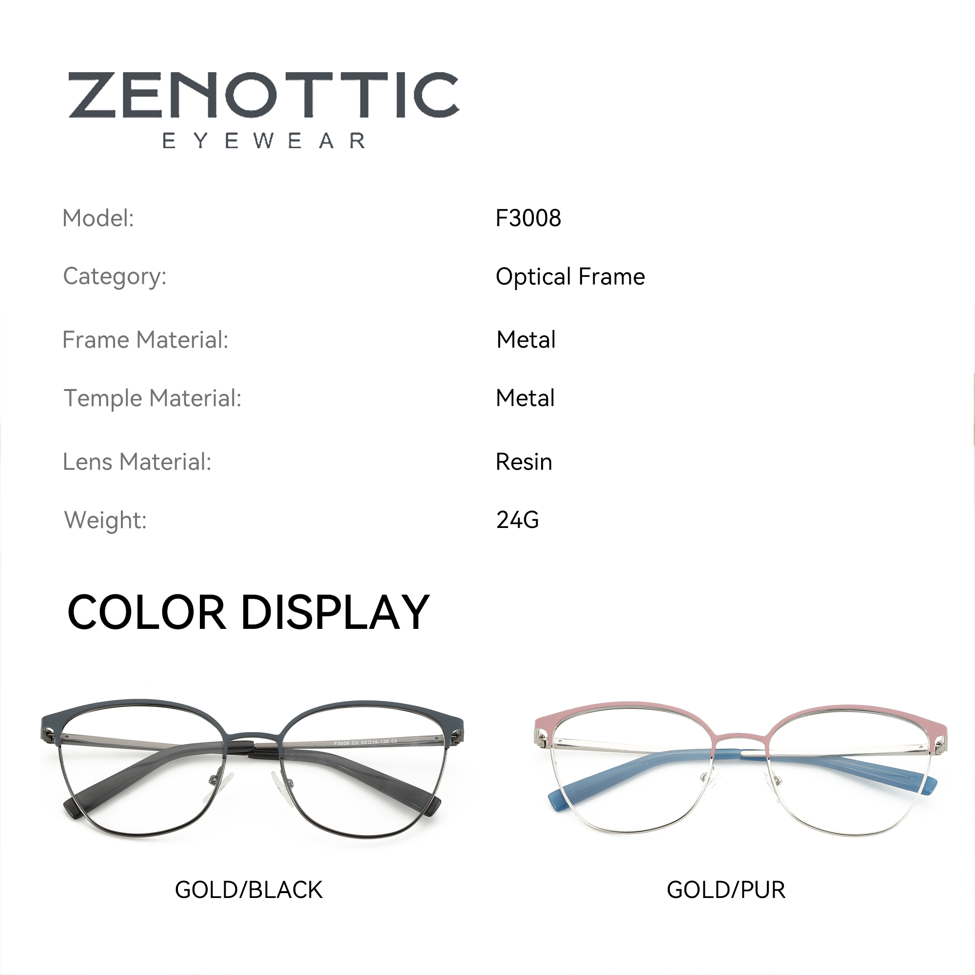 ZENOTTIC Monture de lunettes o - Women'S Fashion Glasses Non Prescription avis et prix