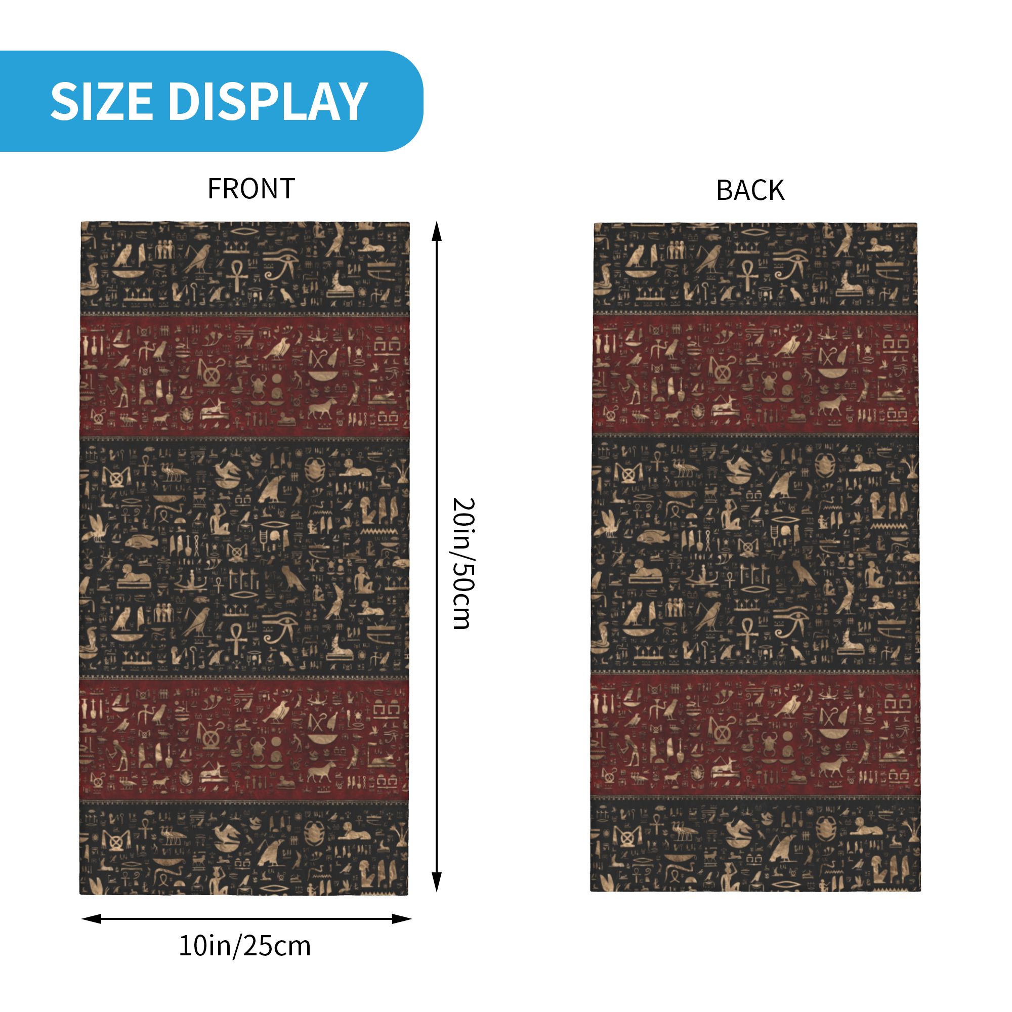 Bandana Cache-Cou aux Hiérogly - Women Fashion Egypt avis et prix