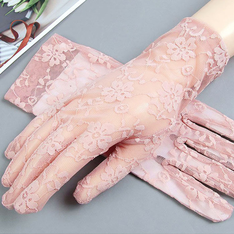 Gants d'été courts en dentelle - Women Fashion Gloves avis et prix