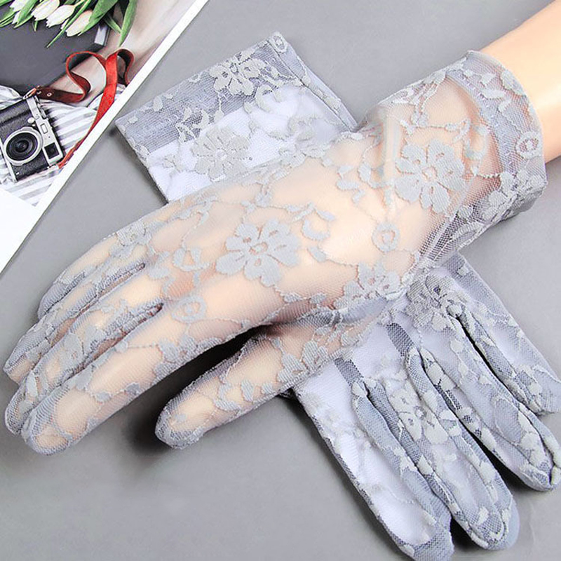 Gants d'été courts en dentelle - Women Fashion Gloves avis et prix