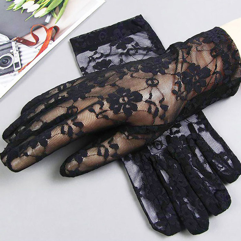 Gants d'été courts en dentelle - Women Fashion Gloves avis et prix