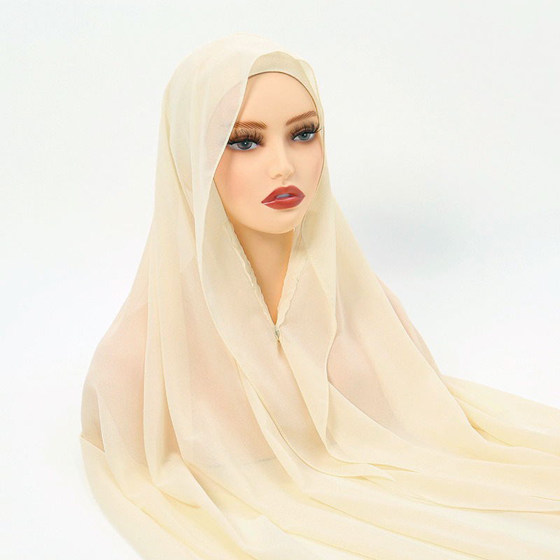 Nouveau hijab en mousseline de - Women Fashion Malaysia avis et prix