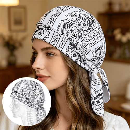 Foulard unisexe imprimé cachem - Women'S Fashion Hats avis et prix