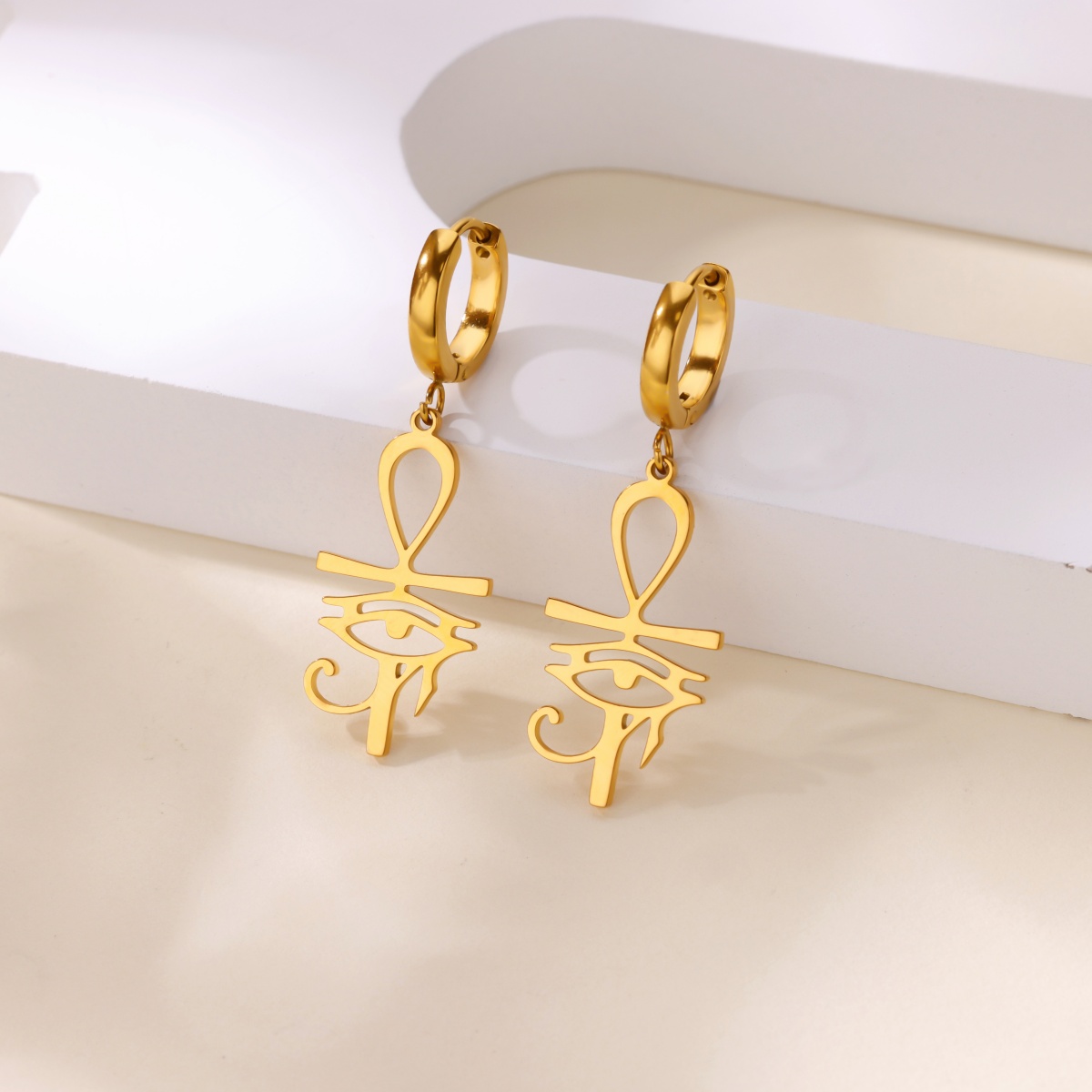 Boucles d'oreilles pendentif o - Women Fashion Egypt avis et prix