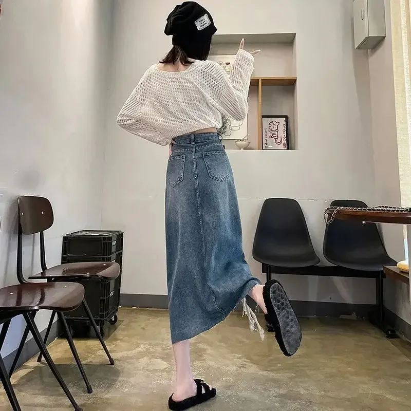 Jupe en jean femme taille haut - Women Fashion Jeans avis et prix