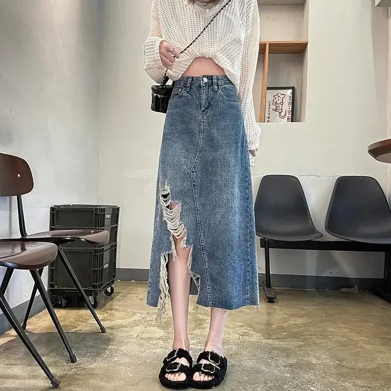 Jupe en jean femme taille haut - Women Fashion Jeans avis et prix