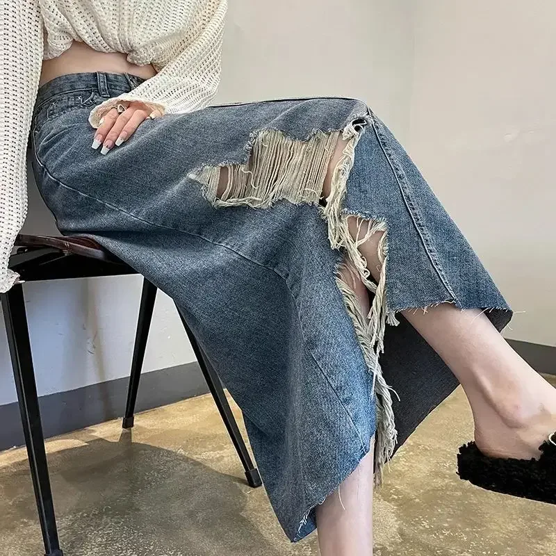 Jupe en jean femme taille haut - Women Fashion Jeans avis et prix