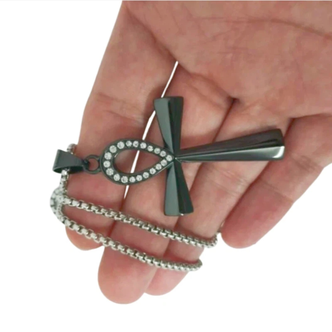 Collier Pendentif Grand Croix  - Women Fashion Egypt avis et prix