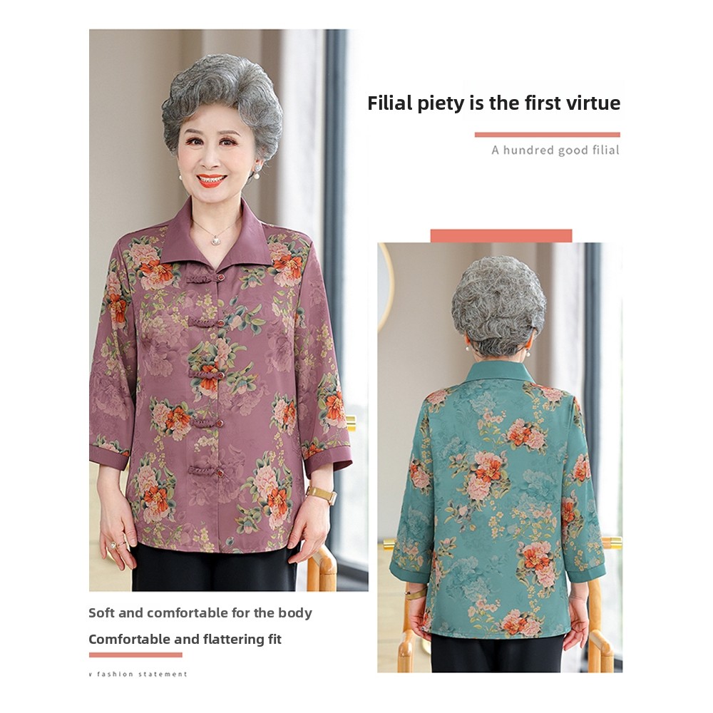 Chemise élégante à manches tro - Women Fashion Over 60 avis et prix