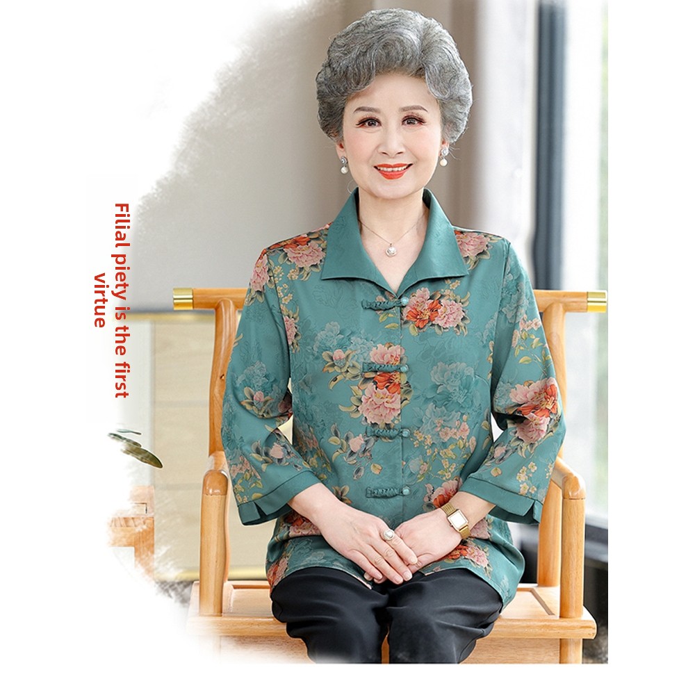 Chemise élégante à manches tro - Women Fashion Over 60 avis et prix