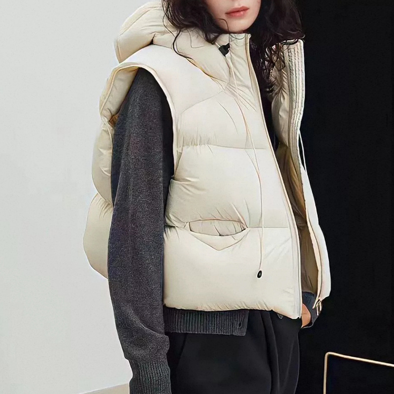Femmes blanc canard vers le ba - Puffer Vest Fashion Women avis et prix