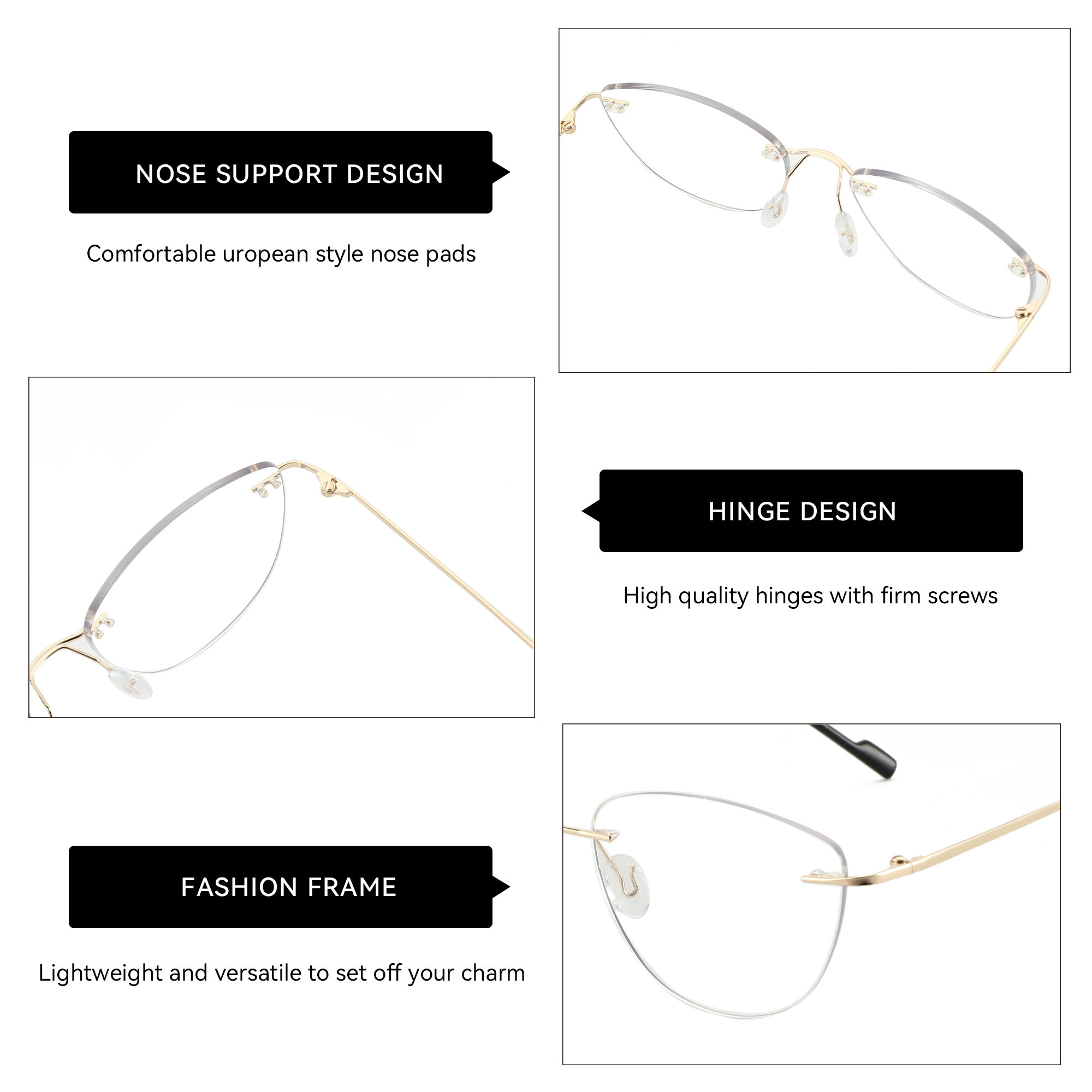 ZENOTTIC-Lunettes optiques œil - Women'S Fashion Glasses Non Prescription avis et prix